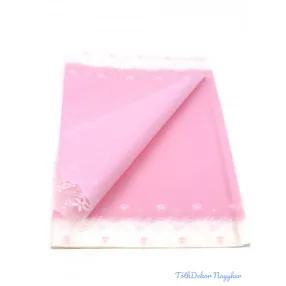   Virágmintás fólia íves kb 58x58 cm 20db/csomag - Rózsaszín