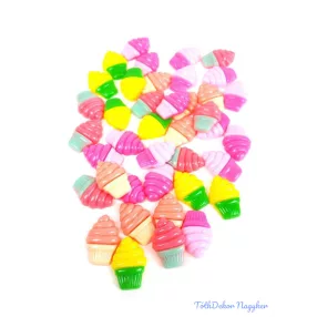 Műanyag csavart fagyi dekor mix 40db/csomag