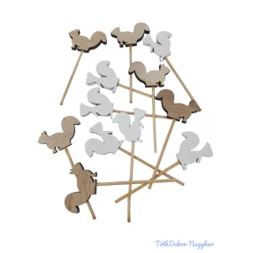 Pálcás fa mókus szett