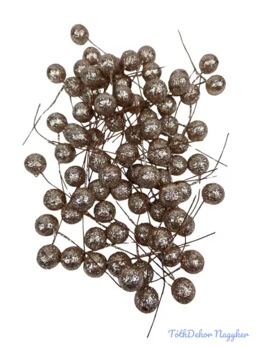 Glitteres drótos bogyó - Pezsgő