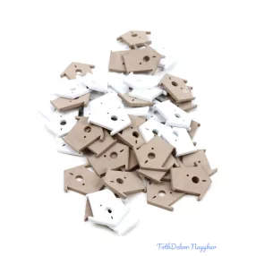 Fa dekor fehér-drapp 50db/csomag - Madárház