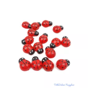 Fa öntapadós katica 15mm 16db/csomag