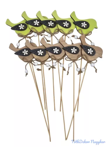 Zöld-Natúr fa betűző - Madár