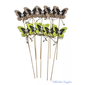 Zöld-Natúr fa betűző - Lepke