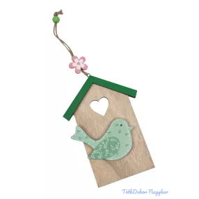 Színes tetejű madárházikó - zöld madaras