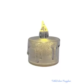 Csillámos csurgatott LED mécses 3cm