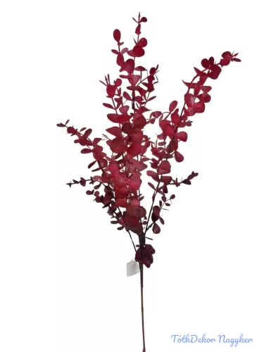 Őszi színátmenetes eukaliptusz ág 79cm - Bordó