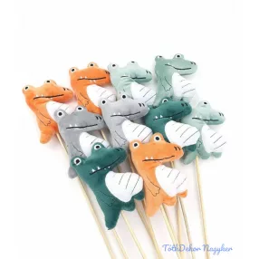 Krokodil pálcás betűző 11 cm