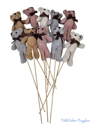 Kötött maci betűző 15 cm