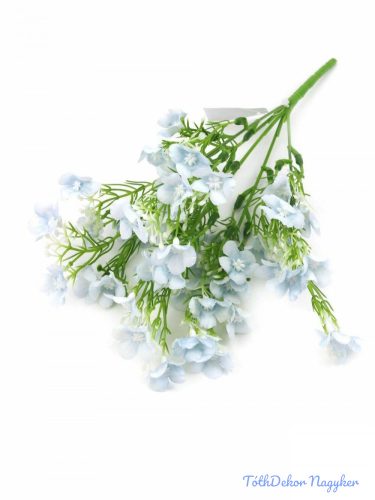 Apró virágos díszítő csokor 33 cm - Halvány kék