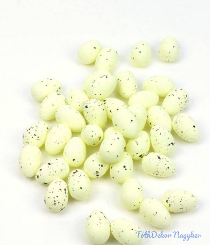 Színes foltos hungarocell tojás 3 cm 40db/csomag - Krém