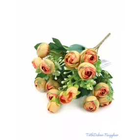 Boglárka csokor díszítőkkel 31 cm - Narancs