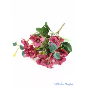 Kisfejes selyem csokor 30 cm - Mályva