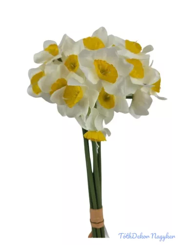 Nárcisz 6 szálas köteg 33 cm - Fehér
