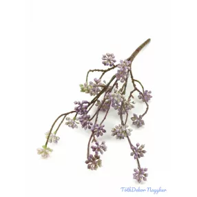 Hamvas bogyós műzöld ág 44 cm - Lila