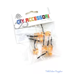 Mini dekor koktélos pohár 8db/csomag - Narancs