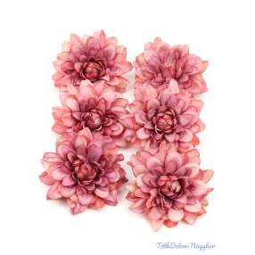 Dália selyemvirág fej 7-8cm - Antik Mályva