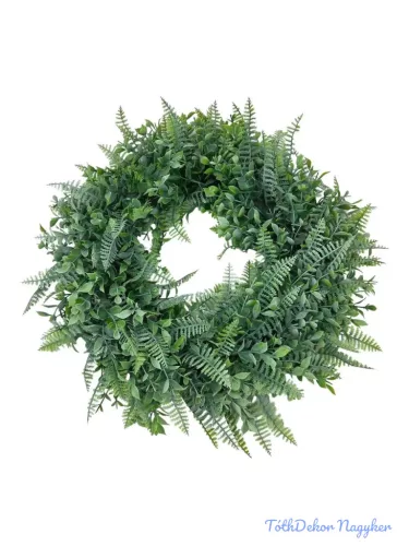 Műzöld koszorú alap 45 cm - 27