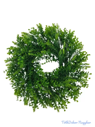 Műzöld koszorú alap 35 cm - 19