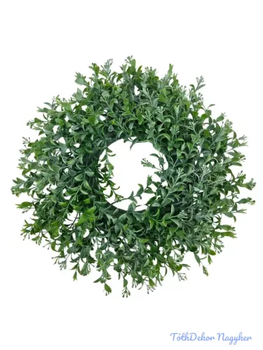 Műzöld koszorú alap 35 cm - 21