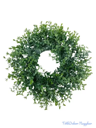 Műzöld koszorú alap 34 cm - 22