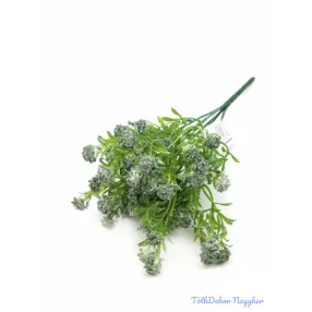 Műzöld porzós díszítő csokor 32 cm - Szürke