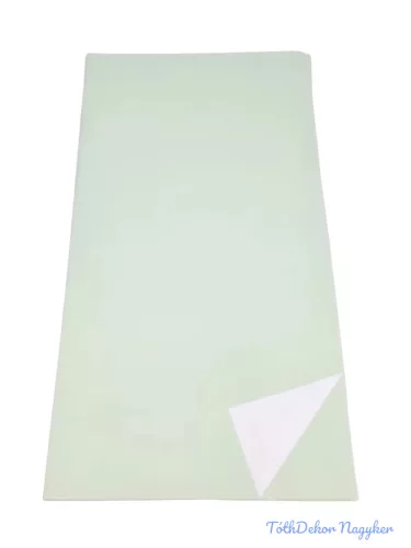 Kétoldalú színes fólia ív 57x57cm - Menta-Fehér