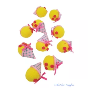 Textil fagyi 10db/csomag - Sárga