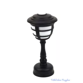 LED kandeláber kerek 16 cm - Fekete