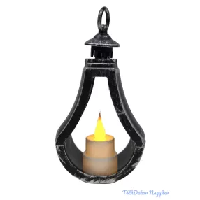 LED lámpás csepp alakú 15 cm - Antikolt Ezüst