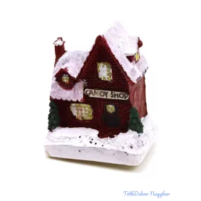 Téli házikó kicsi 6x8x4,5cm - C