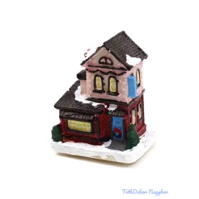 Téli házikó kicsi 6x8x4,5cm - E