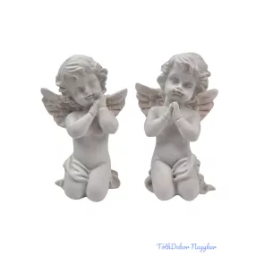 Térdelő angyalka figura 9,5 cm - 104