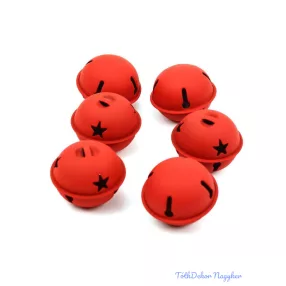 Csillagos bergő kb 5cm 6db/csomag - Piros