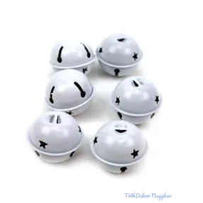 Csillagos bergő kb 5cm 6db/csomag - Fehér