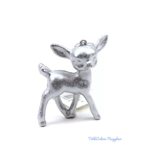 Metál műanyag szarvas - Antikolt ezüst gida