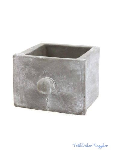 Cement fiók kaspó 8cm