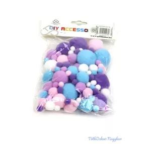 Textil golyó mix - Lila