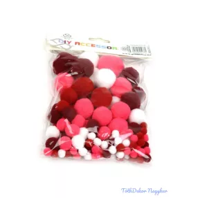 Textil golyó mix - Bordó