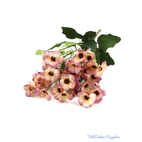 Kis virágos selyem csokor 33 cm 129 - Cirmos Mályva