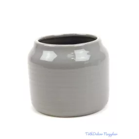Szűkített szájú henger kaspó 9cm - Szürke