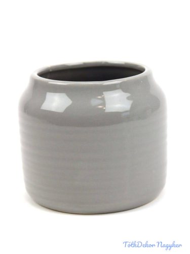 Szűkített szájú henger kaspó 9cm - Szürke