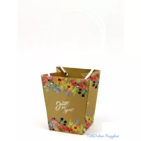 Virágtáska nagy trapéz - Vegyes színű