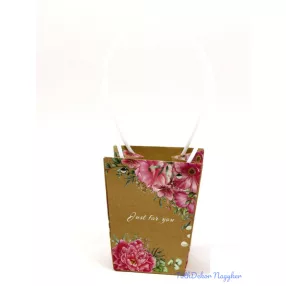 Virágtáska nagy trapéz - Peónia