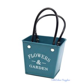 Bádog táska Flowers&Garden - Zöld