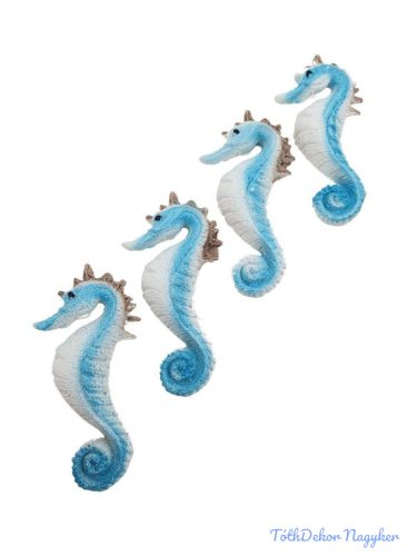 Nyári dekor - Kék csikóhal kb 7cm 4db/csomag
