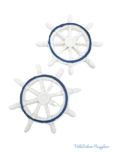 Nyári dekor - Nagy hajókormány kb 9,5cm 2db/csomag