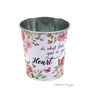 Mintás bádog kaspó 10cm - 138