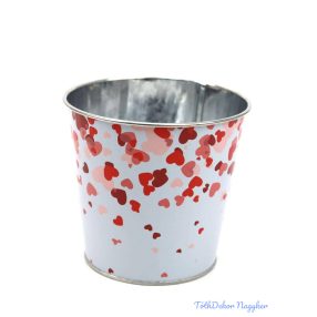 Mintás bádog kaspó 10cm - 139