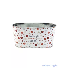 Mintás bádog ovális 10 cm - 148